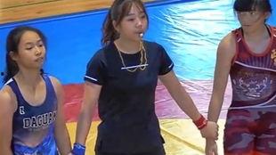 女子摔跤视频,力量与技巧的完美对决